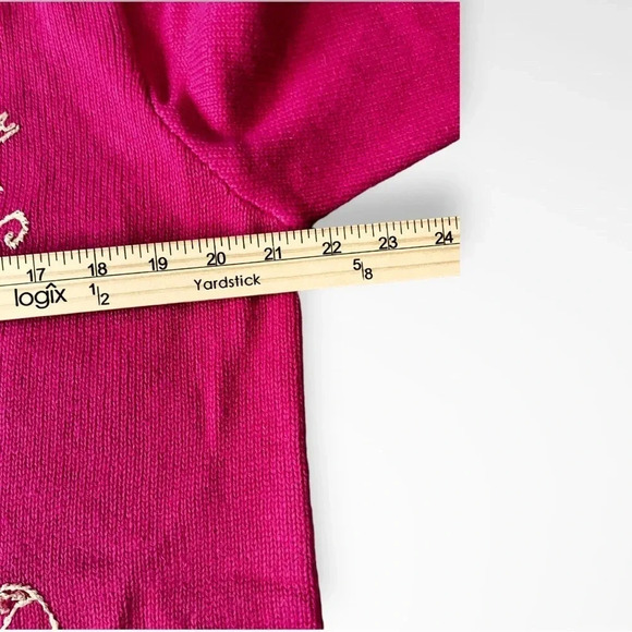 STORYBOOK KNITS Vintage Henna Floral Pink Cardigan W/ Embroidery Medium NWT - Picture 12 of 14